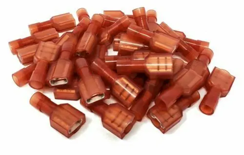 0.250" Disc-Type Female Fasteners – 18–22 Awg, 100-Pack 1