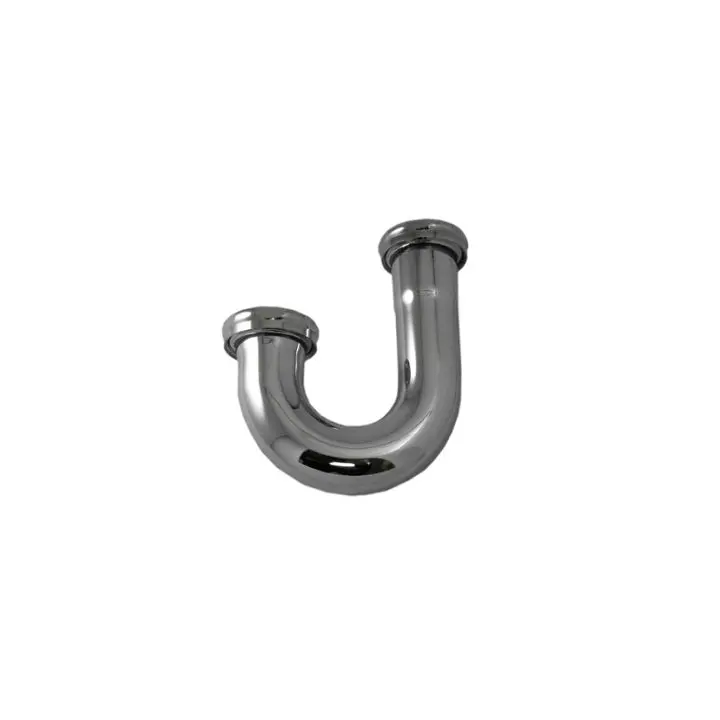 1-1/4" Chrome-Plated J-Bend Sink Drain Tailpiece 1