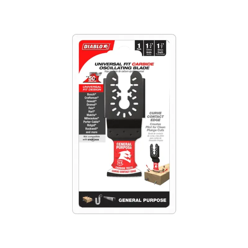 1-1/4-Inch Amped Demo Demon Carbide-Tipped Oscillating Blade For General Use 1