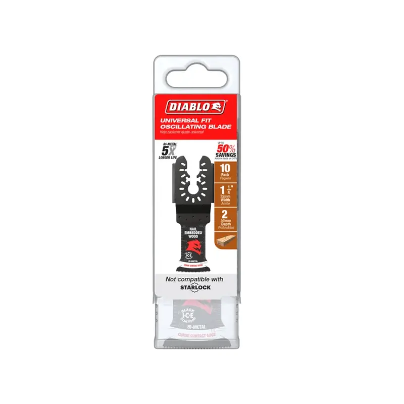 1-1/4-Inch Demo Demon Bi-Metal Oscillating Blade For Nail-Embedded Wood 1