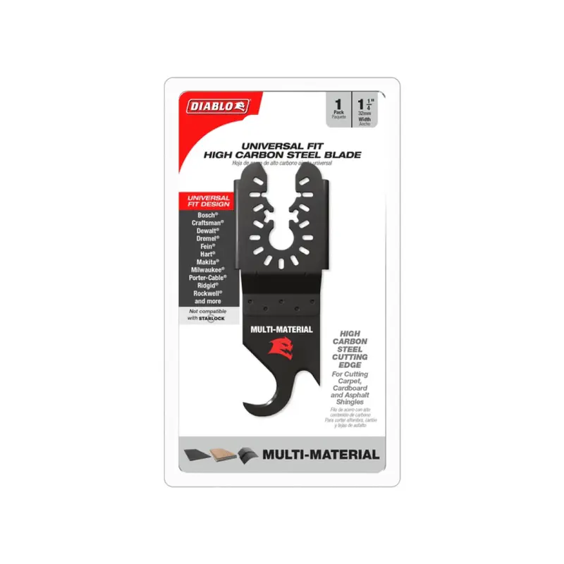 1-1/4-Inch Universal High-Carbon Steel Oscillating Hook Knife 1