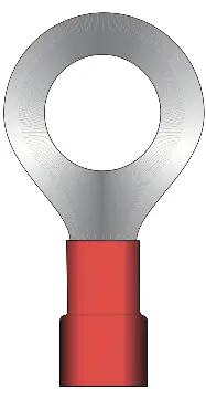 1/2-Inch Stud Ring Terminal With Vinyl Insulation For 8 Awg Wire (100-Pack) 1