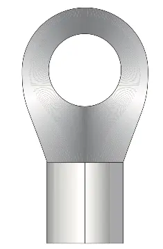 1/2-Inch Stud Uninsulated Ring Terminal For 2 Awg Wire (10-Pack) 1