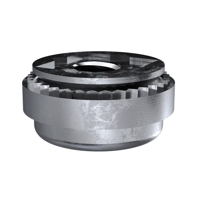 1/4-20 Zinc-Plated Steel Floating Self-Clinching Nut, 2" Length, Clear Finish, 50-Pack 1