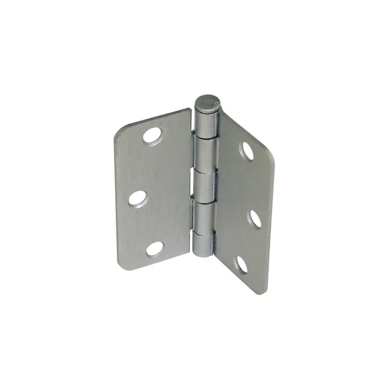 1/4-Inch Radius Satin Nickel Butt Hinge – Residential Grade 1