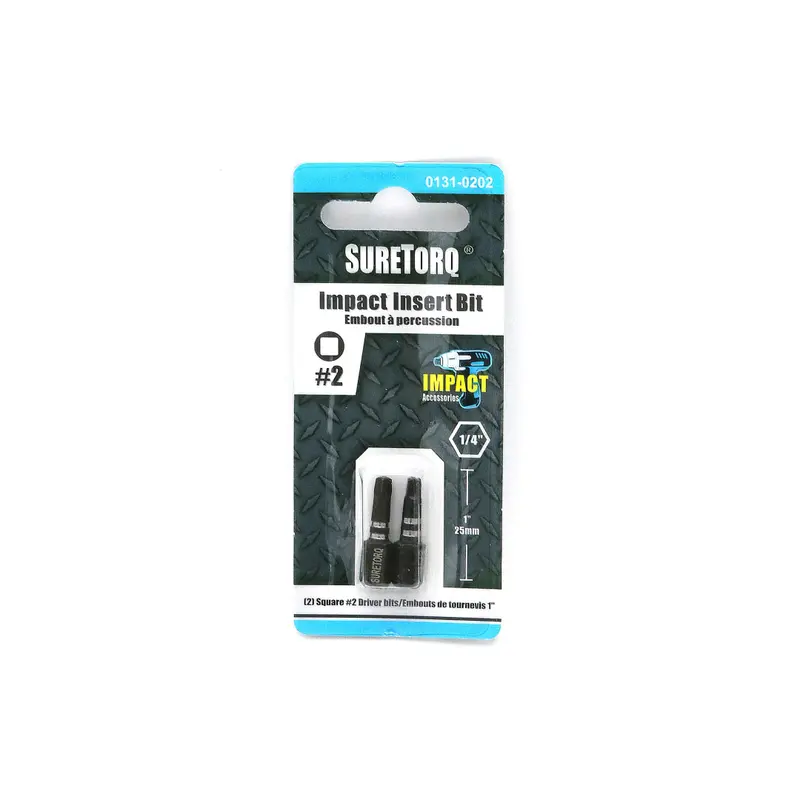1-Inch Impact Square Insert Bits – 2-Piece Set 1