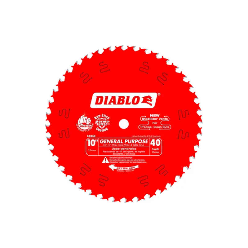 10-Inch 40-Tooth General Purpose Wood Saw Blade 1