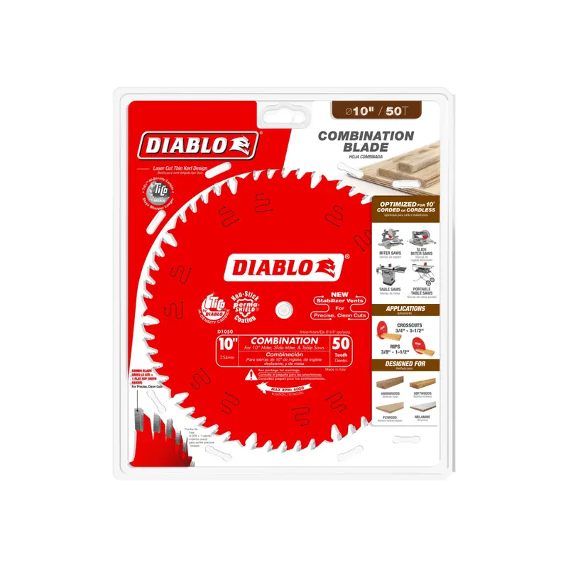 10-Inch 50-Tooth All-Purpose Combination Circular Saw Blade 1