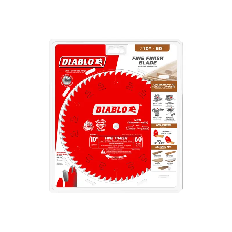 10-Inch 60-Tooth Fine-Cut Circular Saw Blade 1