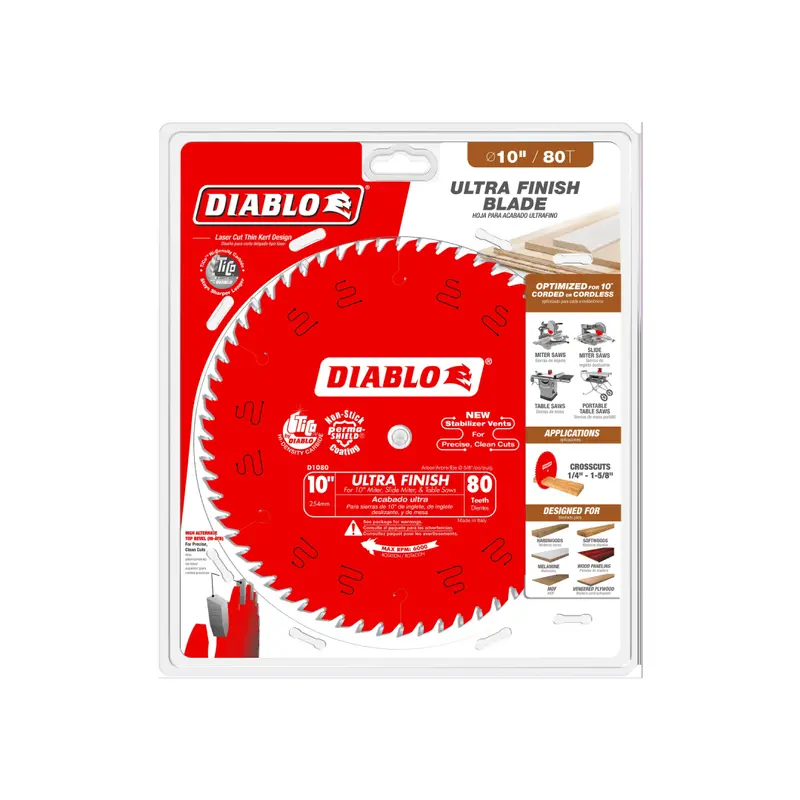 10-Inch 80-Tooth Ultra-Smooth Finish Circular Saw Blade 1