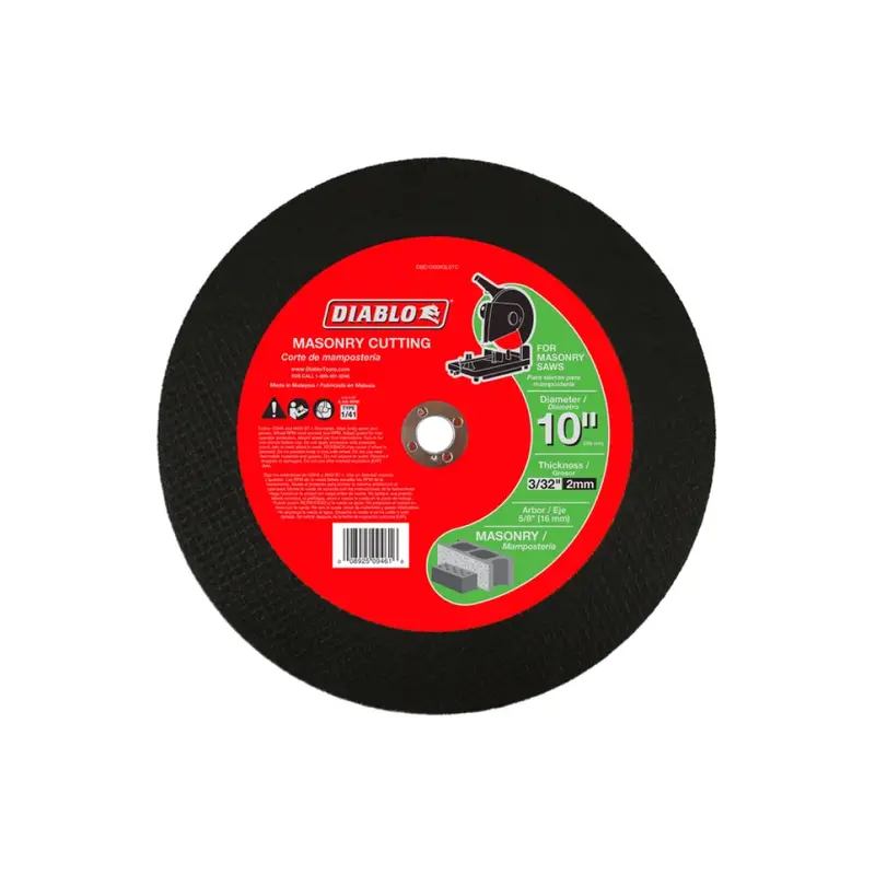 10-Inch X 3/32-Inch X 5/8-Inch Masonry Cut-Off Disc 1