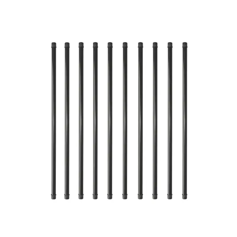 10-Pack Black Galvanized Steel Round Balusters – 32-Inch X 3/4-Inch 1