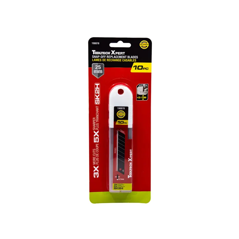 10-Pack Sk2H Heavy-Duty Snap-Off Blades (25Mm) With Dispenser 1