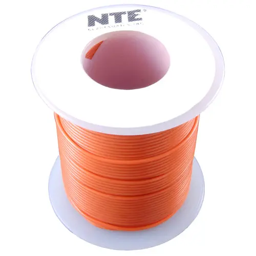 100-Foot 24 Awg Stranded Orange Hook-Up Wire 1