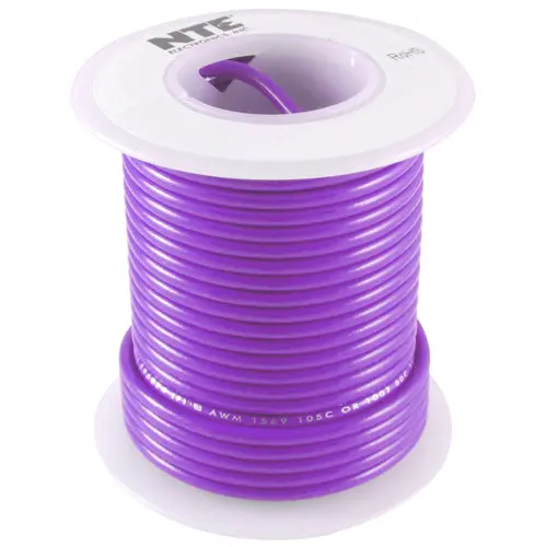 100-Foot 26 Awg Stranded Violet Hook-Up Wire 1
