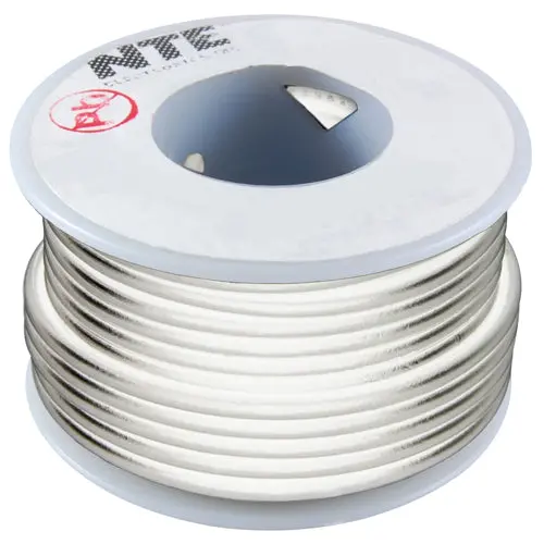 100-Foot 26 Awg Stranded White Hook-Up Wire 1