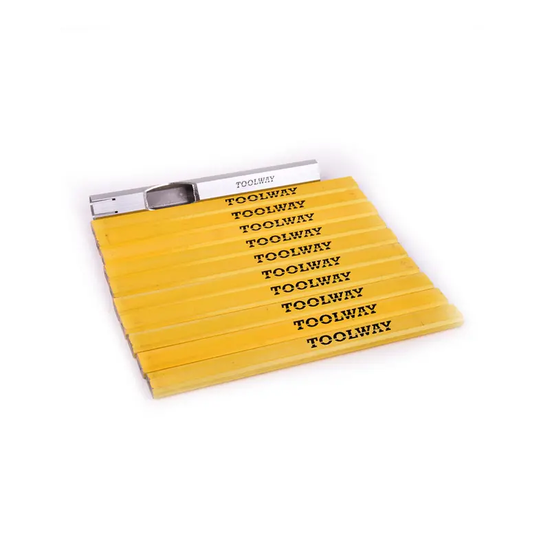11-Piece Carpenter Pencil Set With Medium Graphite Leads 1