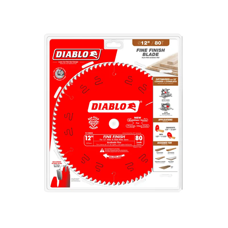 12-Inch 80-Tooth Fine-Finish Circular Saw Blade 1