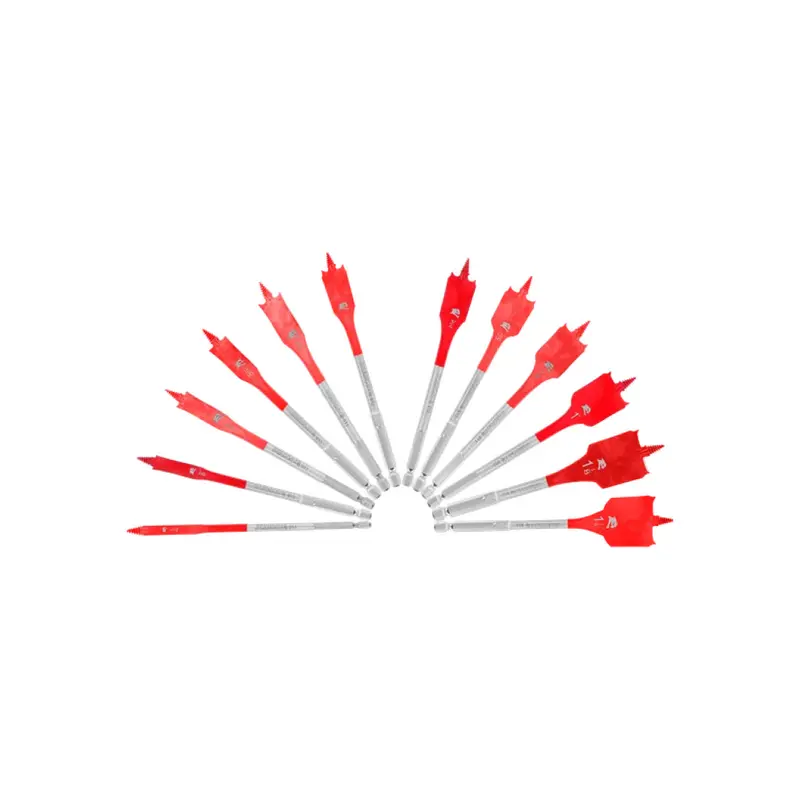 12-Piece Spade Bit Set For Wood And Soft Materials 1