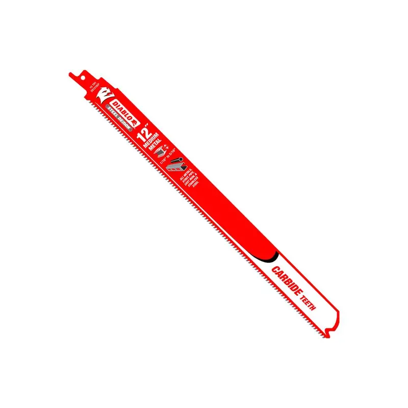 12" Steel Demon Carbide Reciprocating Blade – Medium Metal Cutting 1