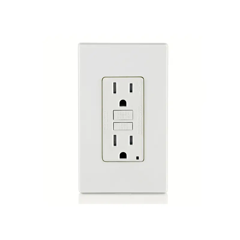15-Amp Smartlockpro Gfci Receptacle – Tamper-Resistant, Sealed Design, White, Model Gftr1-W 1