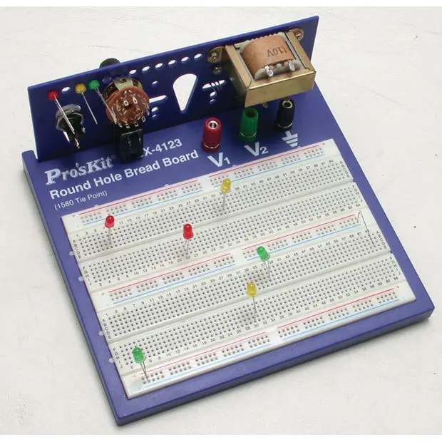 1580-Hole Round-Grid Solderless Breadboard 1