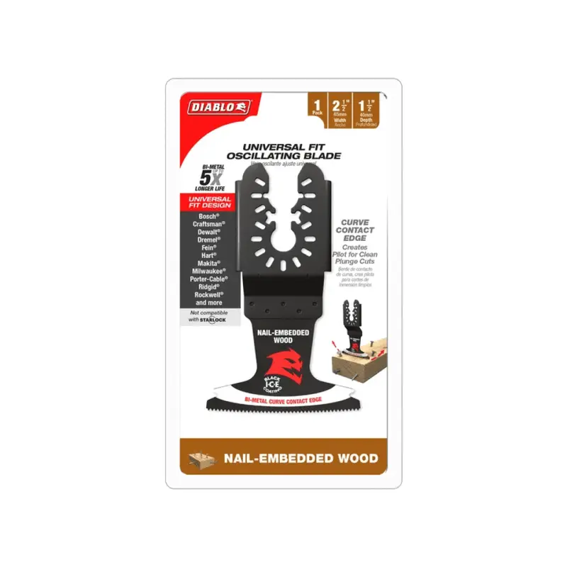 2-1/2-Inch Demo Demon Bi-Metal Oscillating Blade For Nail-Embedded Lumber 1