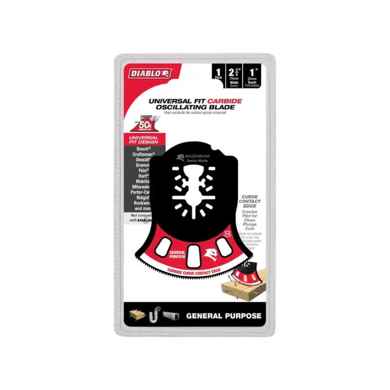 2-3/4-Inch Amped Demo Demon Carbide-Tipped Oscillating Blade For General Applications 1