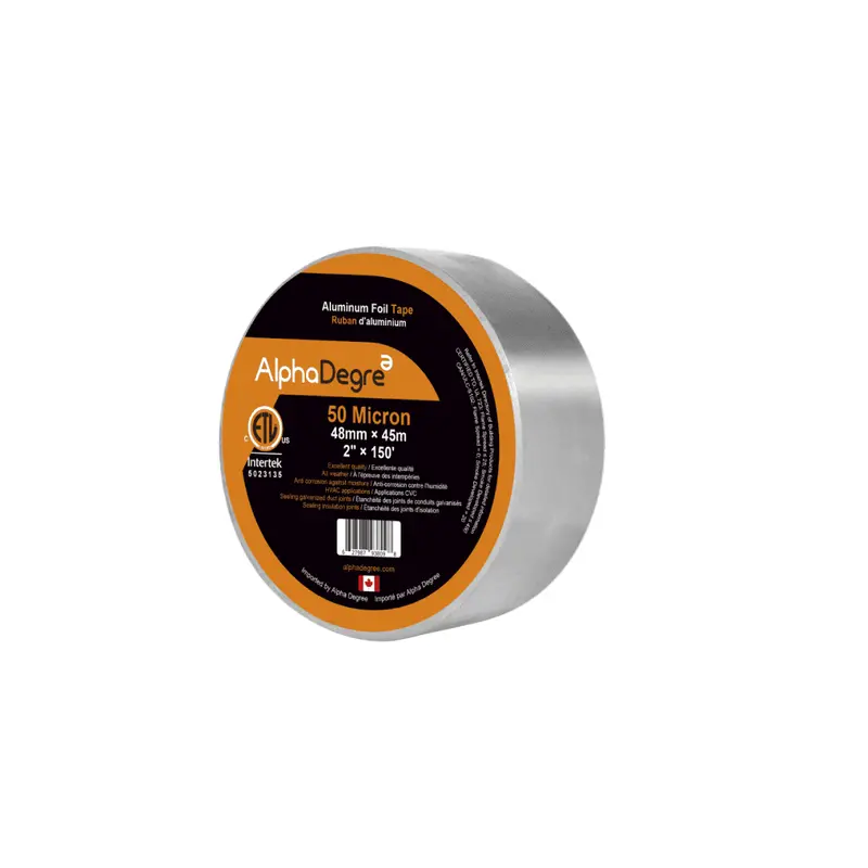 2-Inch X 150-Foot Alpha Degree Fire-Retardant Aluminum Foil Tape (50 Μm Thickness) 1