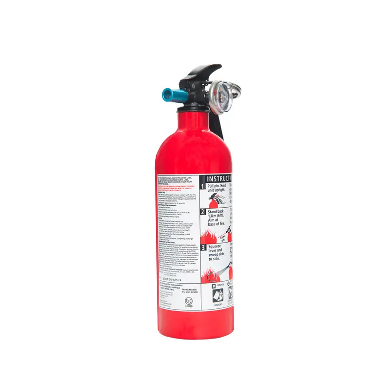 2 Lb Class B:C Fire Extinguisher – Red Unit For Kitchen & Garage Use 1