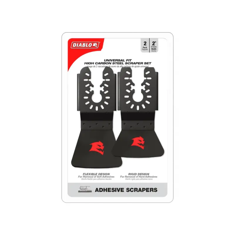 2-Piece Universal High-Carbon Steel Oscillating Scraper Set For Adhesive Removal 1
