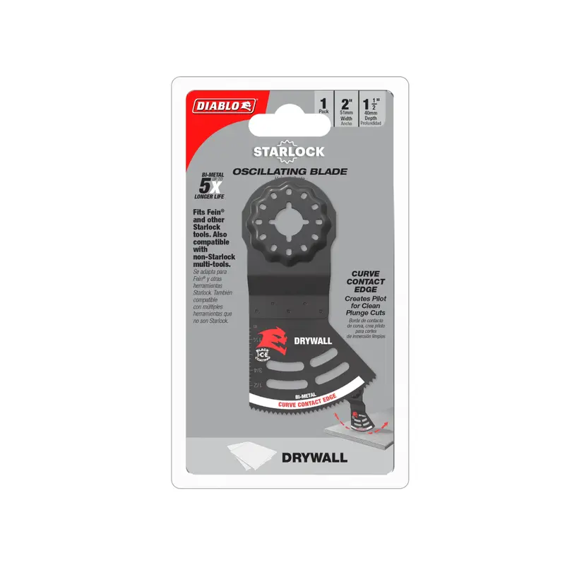 2" Starlock Bi-Metal Oscillating Blade For Drywall Cutting 1