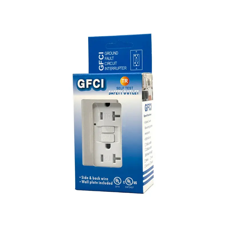 20-Amp Gfci Receptacle Outlet With Safety Protection 1
