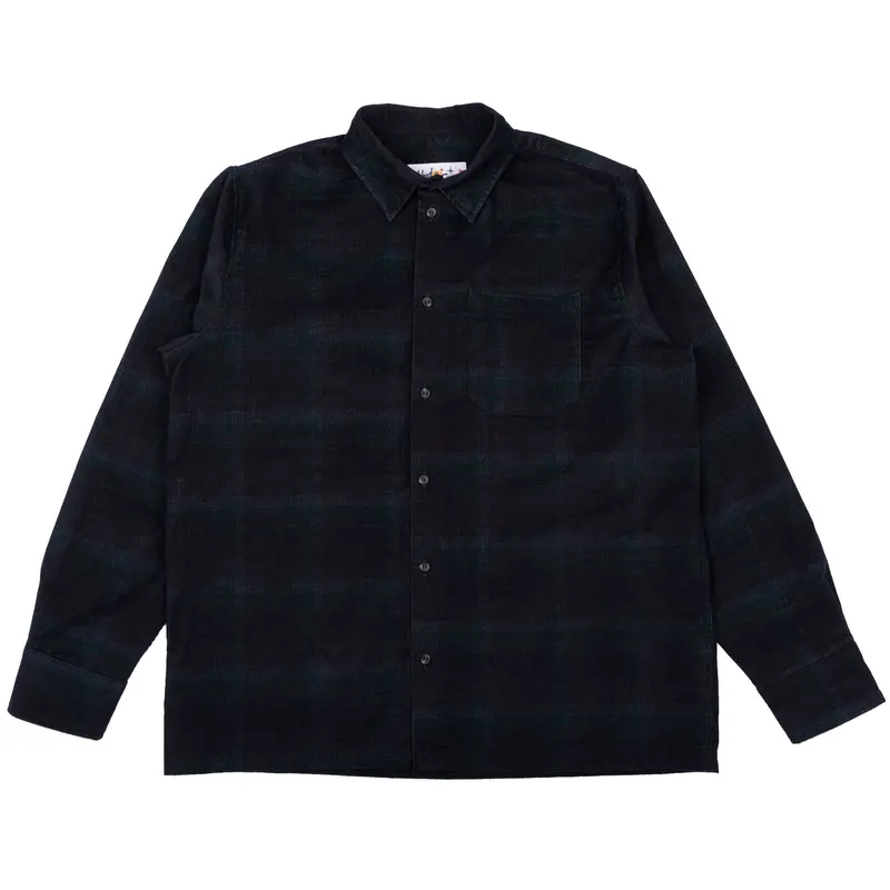 21W Navy-Green Corduroy Shirting True Shirt 1