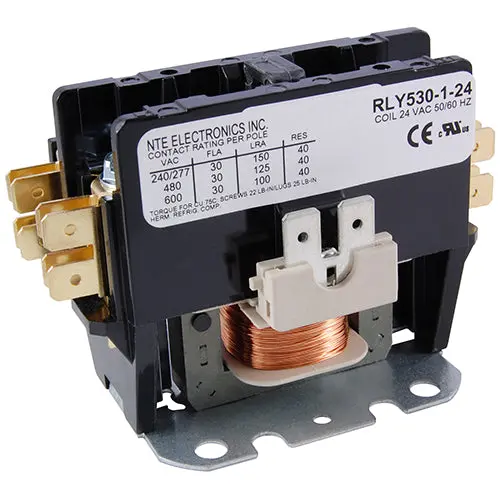 240Vac Spst Normally Open Contactor – 30 Fla Rating, Model Rly530-1-240 1