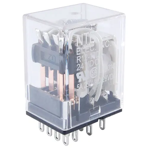 24V Dc 4Pdt Industrial Relay Rated For 5A – R12-17A3-24 1
