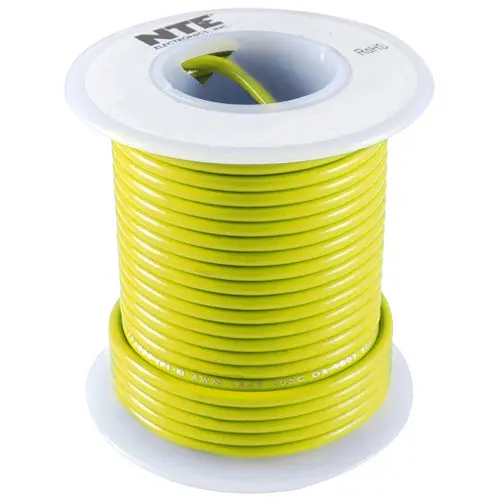25-Foot 24 Awg Stranded Yellow Hook-Up Wire 1