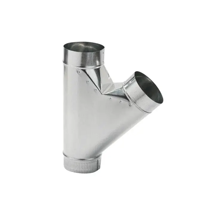 26-Gauge Galvanized Reducing Tee-Wye – 5" X 5" X 4" 1