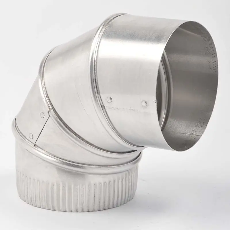 28-Gauge Galvanized 90° Duct Elbow 1