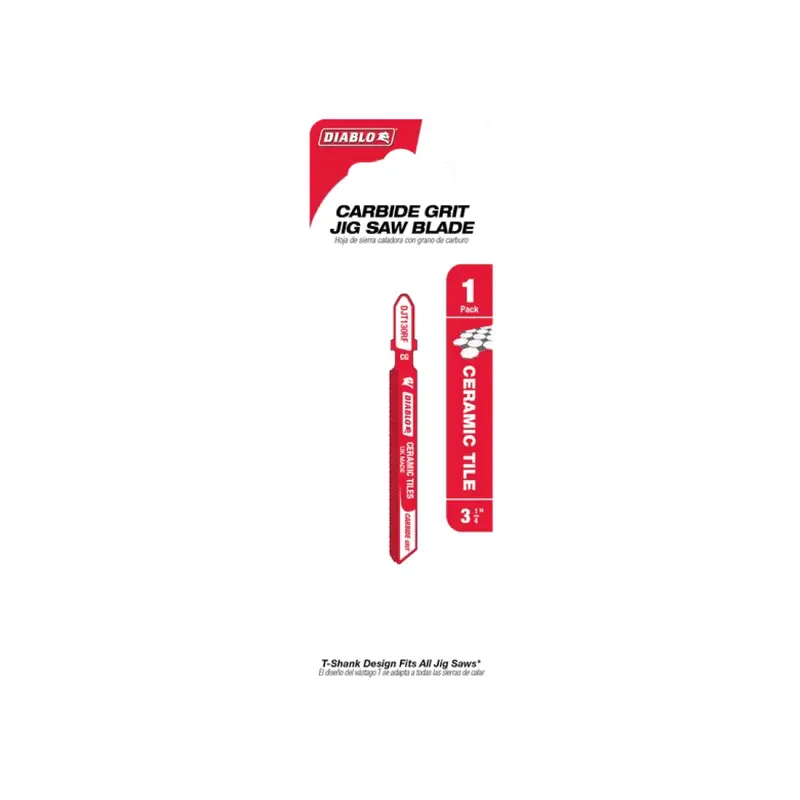 3-1/4 In. Carbide-Grit Jig Saw Blade For Ceramic Tile, Glass, And Mosaic 1