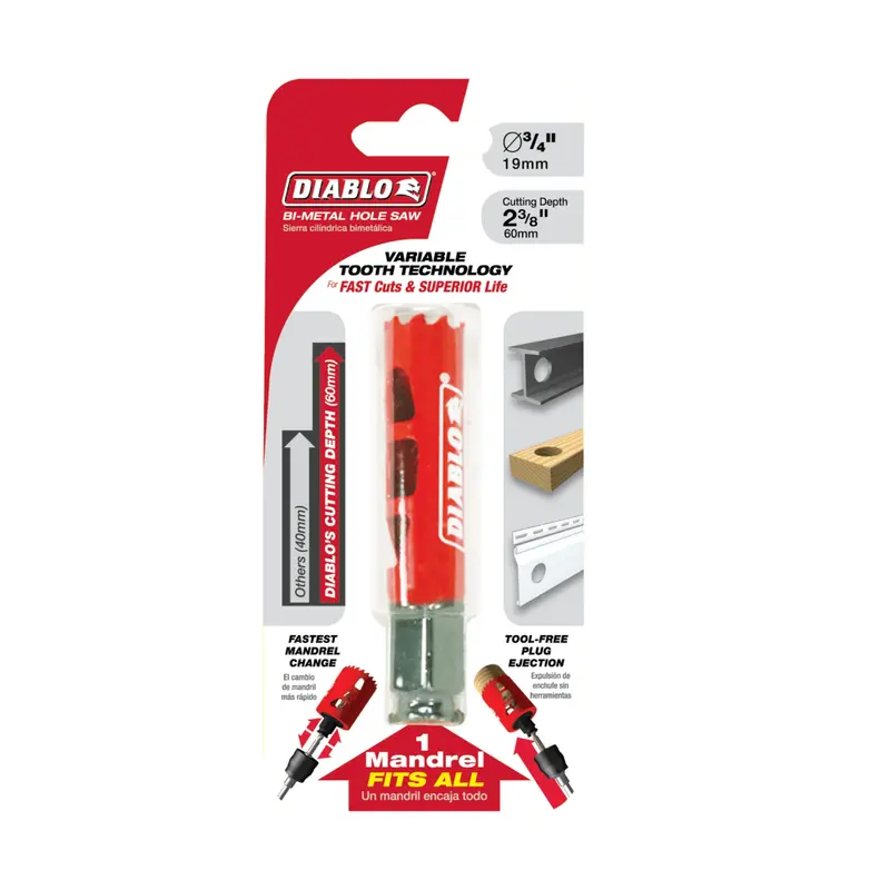 3/4" Bi-Metal Hole Saw – Ideal For Fine Detail Work 1