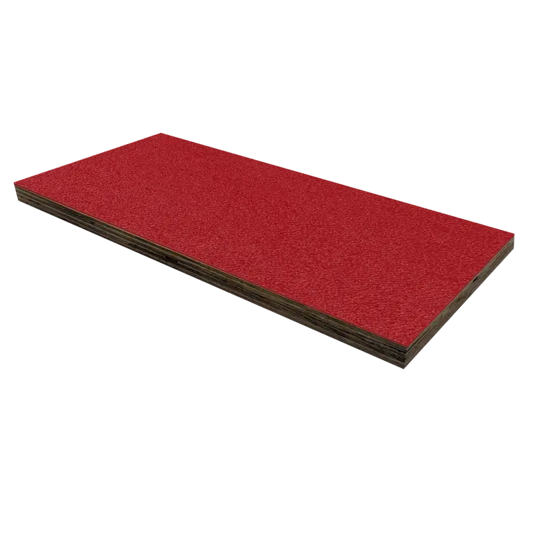 3/4" Birch Plywood Laminate – Bold Red Surface 1