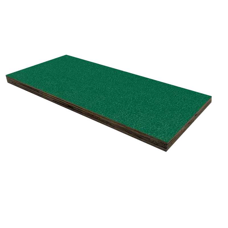 3/4" Birch Plywood Laminate – Emerald Green Surface 1