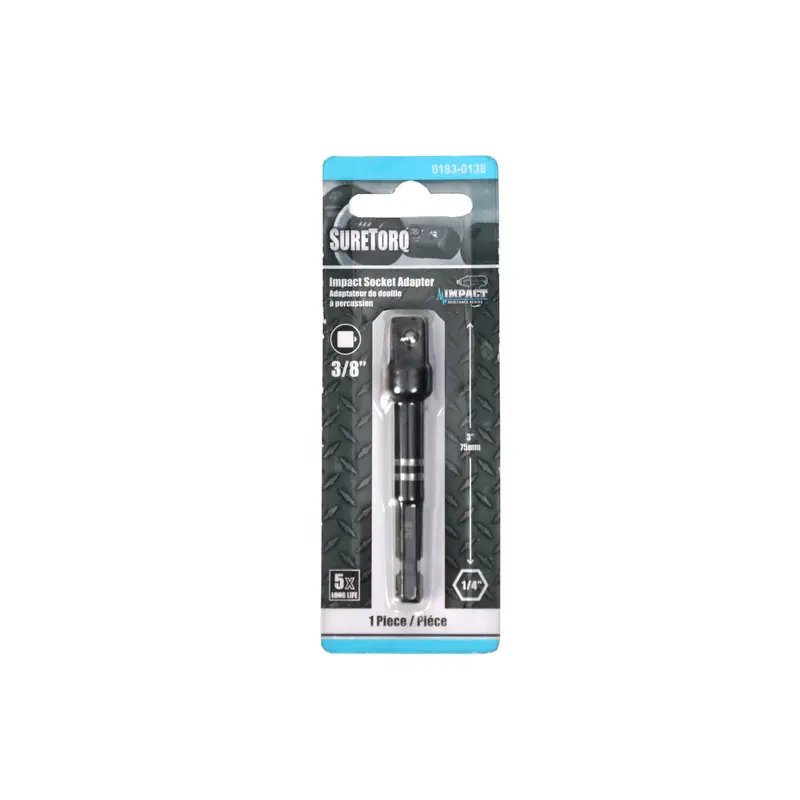 3/8-Inch Drive Impact Socket Adapter – 3-Inch Extended Hex Shank 1