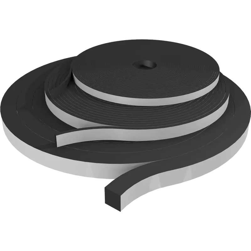 3/8" X 1/2" X 25' Psa-Attached Neoprene Foam Gasket Strip 1