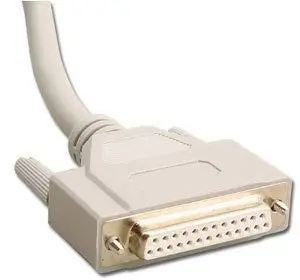 3-Foot Db25 Male-To-Female Serial Cable With Molded Connectors 1