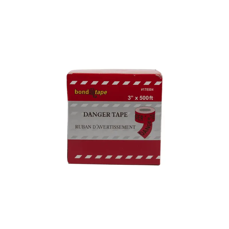 3-Inch X 500-Foot Red Danger Barrier Tape With Built-In Dispenser 1