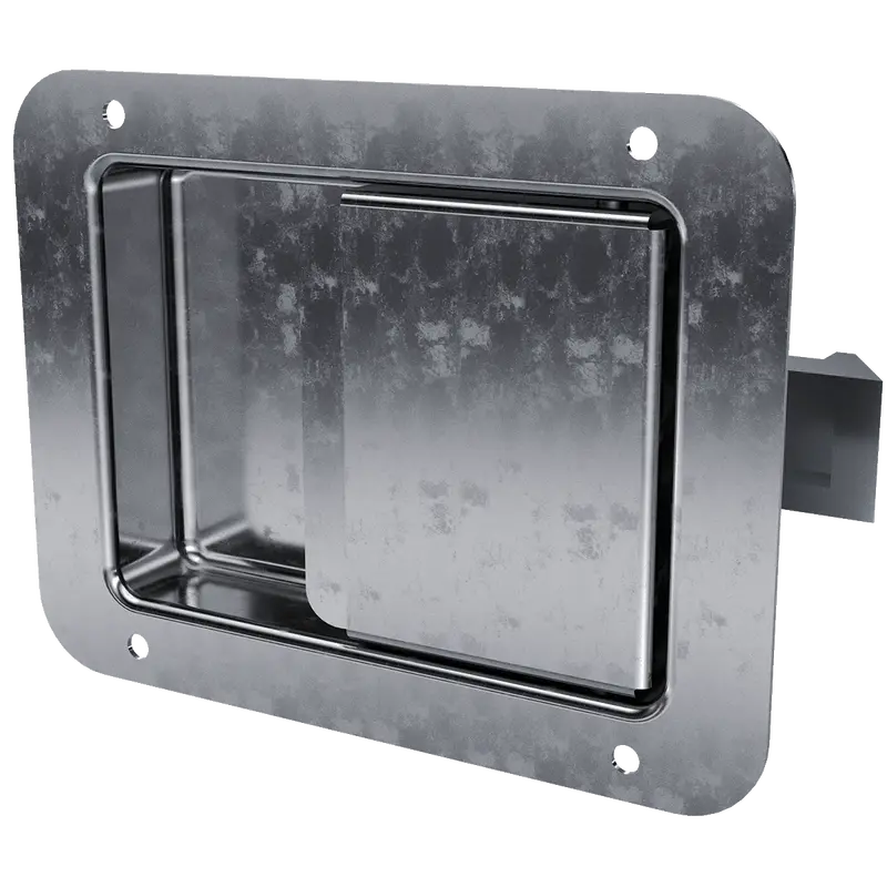 4-1/4 X 5-1/2-Inch Flush-Mount Steel Paddle Slam Latch 1