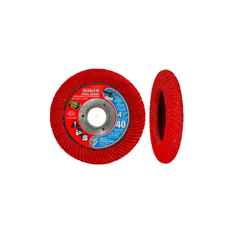 4.5-Inch Steel Demon Corner-Edge Flap Disc – 40 Grit, Metal-Specific 1