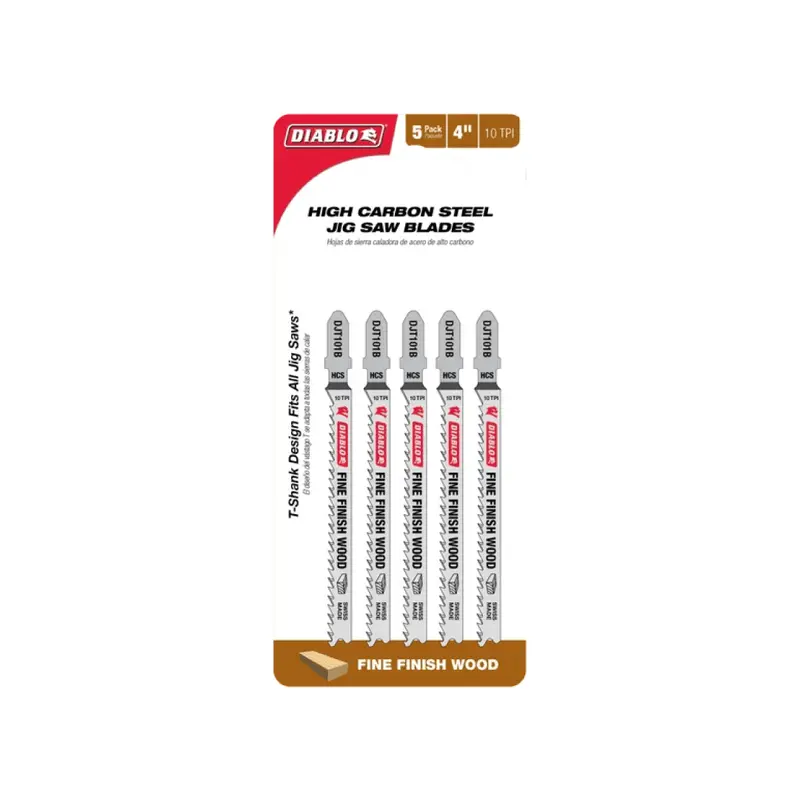 4 In. High-Carbon Steel Jig Saw Blades — 10 Tpi For Fine Woodwork 1